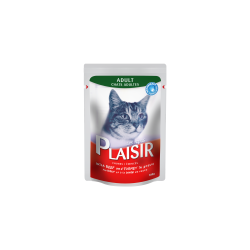 Plaisir - komadići govedine i ćurke u sosu 22x100g