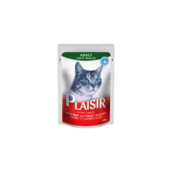 Plaisir - komadići govedine i ćurke u sosu 22x100g