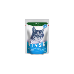 Plaisir - komadići pastrmke i škampi u sosu 22x100g