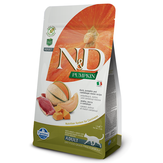 N&D Pumpkin hrana za mačke - Duck & Cantaloupe Melon 1.5kg