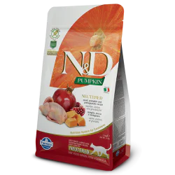 N&D Pumpkin hrana za mačke Sterilised - Quail & Pomegranate 300g