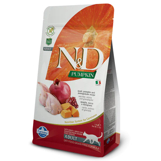 N&D Pumpkin hrana za mačke - Quail & Pomegranate 300g