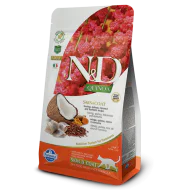 N&D Quinoa hrana za mačke - Skin & Coat Herring Cocunut & Curcuma 300g