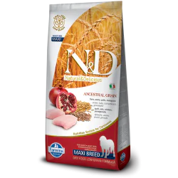 N&D Ancestral Grain hrana za pse Adult Giant&Maxi - Piletina i nar 12kg