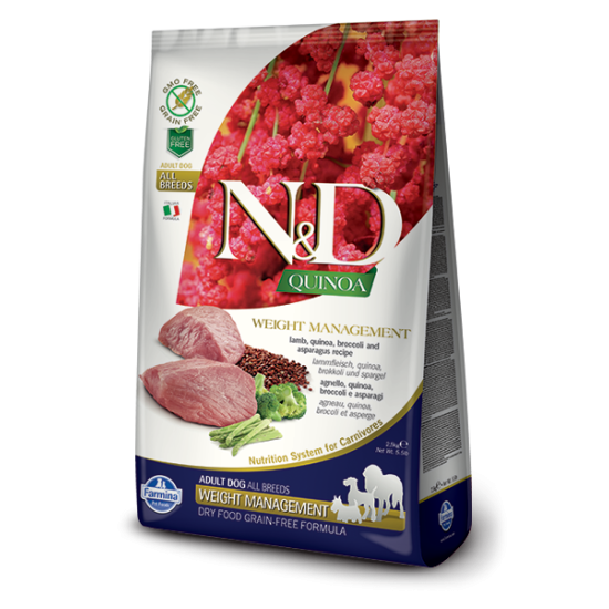 N&D Quinoa hrana za pse Medium&Maxi Weight Managment - Lamb 2.5kg