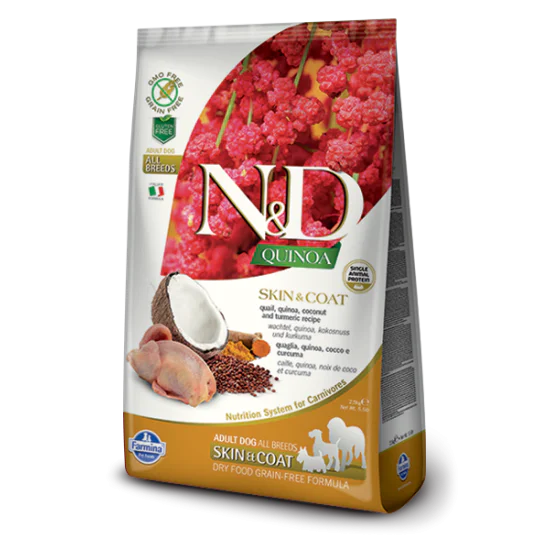 N&D Quinoa hrana za pse Medium&Maxi Skin&Coat - Quail 7kg N&D Quinoa hrana za pse Medium&Maxi Skin&Coat - Quail 7kg