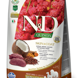 N&D Quinoa hrana za pse Mini Skin&Coat - Vension 800g
