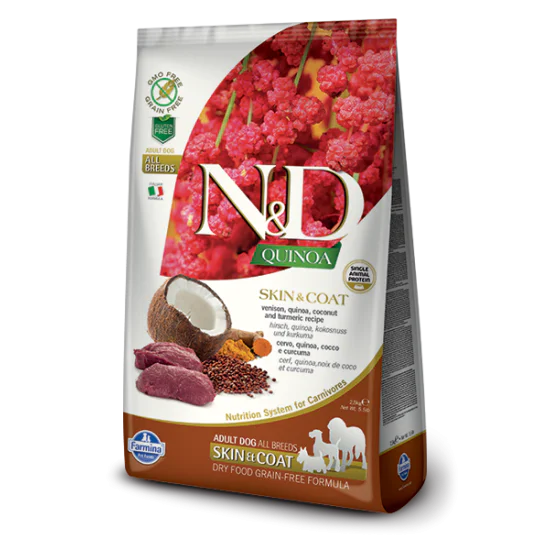 N&D Quinoa hrana za pse Mini Skin&Coat - Vension 800g N&D Quinoa hrana za pse Mini Skin&Coat - Vension 800g