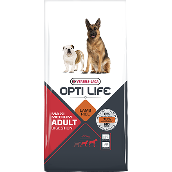 Opti Life hrana za pse Adult Digestion Medium&Maxi - Jagnjetina 2.5kg
