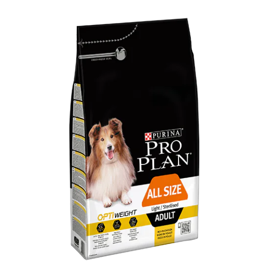 Pro Plan hrana za pse Adult All size Light/Sterilised - piletina 3kg