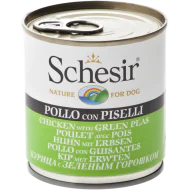 Schesir dog konzerva za pse - Piletina i grašak 285g