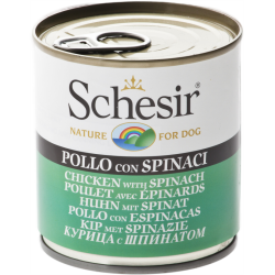Schesir dog konzerva za pse - Piletina i spanać 285g