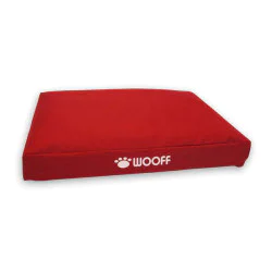 Wooff ležaljka za pse Box crvena 55x75x15 cm