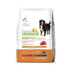 Trainer Natural SENSITIVE No Gluten hrana za pse - Jagnjetina - Medium/Maxi Adult 12kg