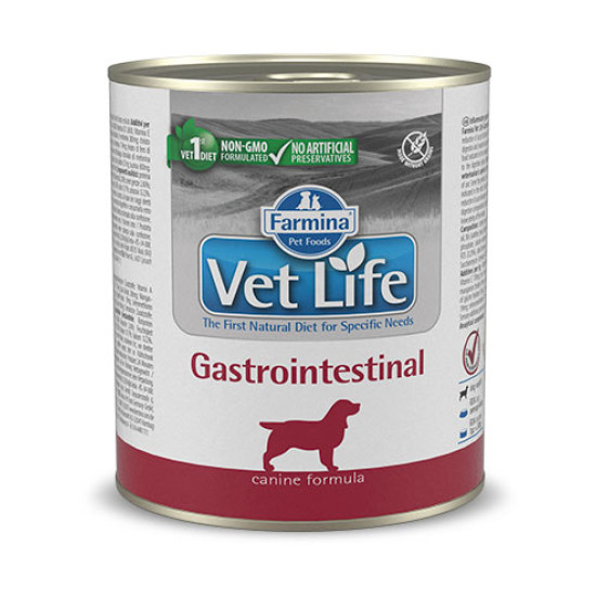 Vet Life veterinarska dijeta dog GASTROINTESTINAL vlažna hrana u konzervi 300g Vet Life veterinarska dijeta dog GASTROINTESTINAL vlažna hrana u konzervi 300g